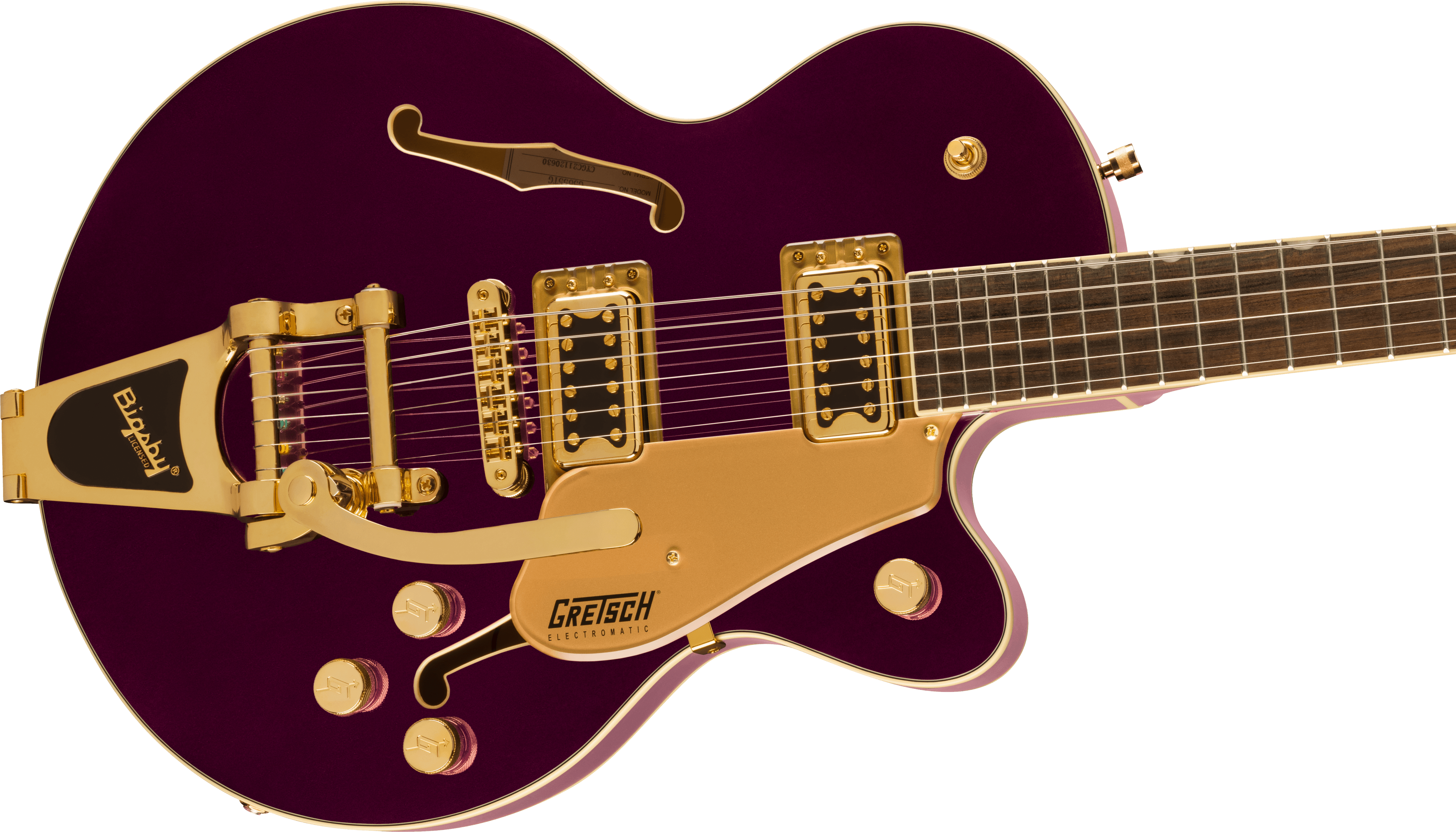 Gretsch G5655tg Electromatic Center Block Jr. Hh Bigsby Lau - Amethyst - Semi-Hollow E-Gitarre - Variation 3