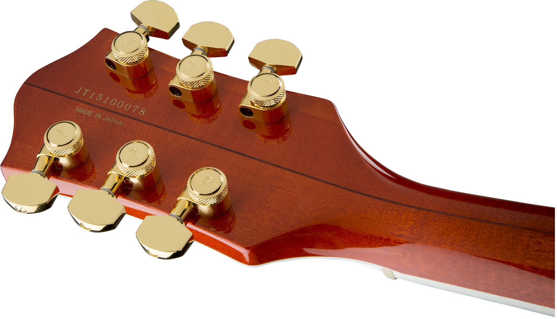 Gretsch G6120tfm Players Edition Nashville Pro Jap Bigsby Eb - Orange Stain - Semi-Hollow E-Gitarre - Variation 3