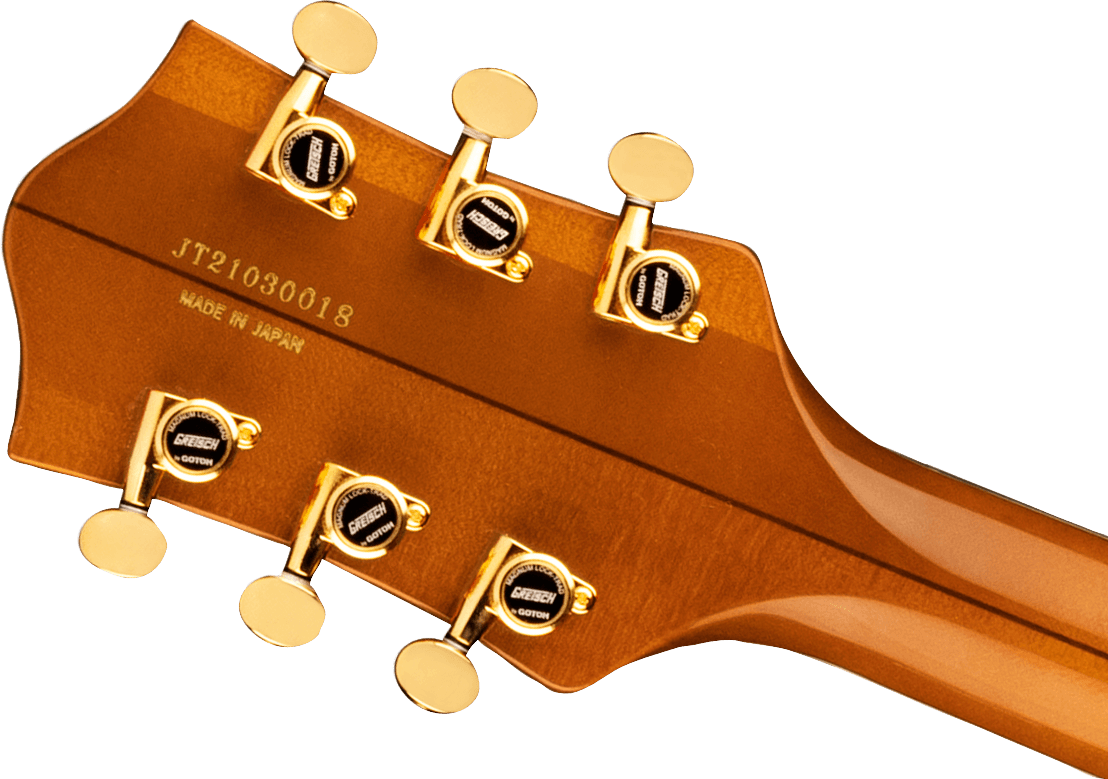 Gretsch G6120tg-ds Players Edition Nashville Pro Jap Bigsby Eb - Roundup Orange - Semi-Hollow E-Gitarre - Variation 3
