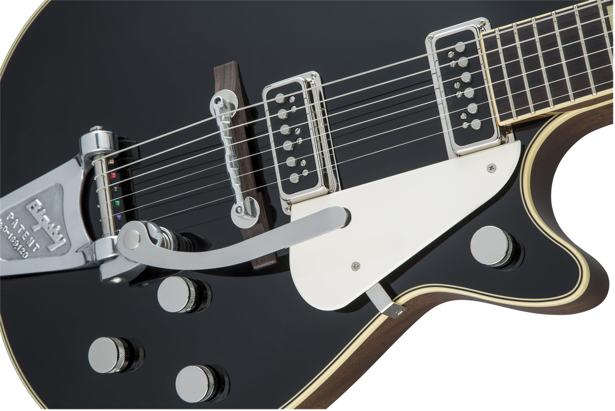 Gretsch G6128t-53 1953 Duo Jet Vintage Select Jap 2h Tv Jones Trem Bigsby Rw - Black - Single-Cut-E-Gitarre - Variation 2