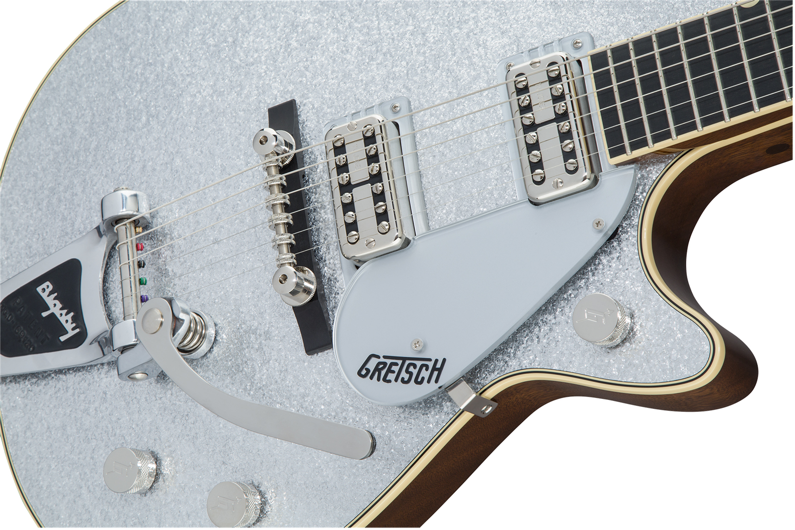Gretsch G6129tg-59vs Vintage Select 1959 Bigsby Pro Jap 2h Trem Eb - Silver Sparkle - Single-Cut-E-Gitarre - Variation 3