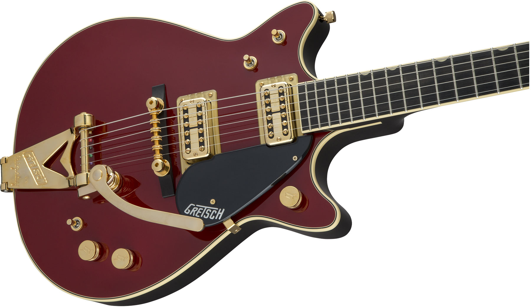 Gretsch G6131t-62 Vintage Select '62 Jet With Bigsby Pro Jap Hh Trem Eb - Vintage Firebird Red - Double Cut E-Gitarre - Variation 2