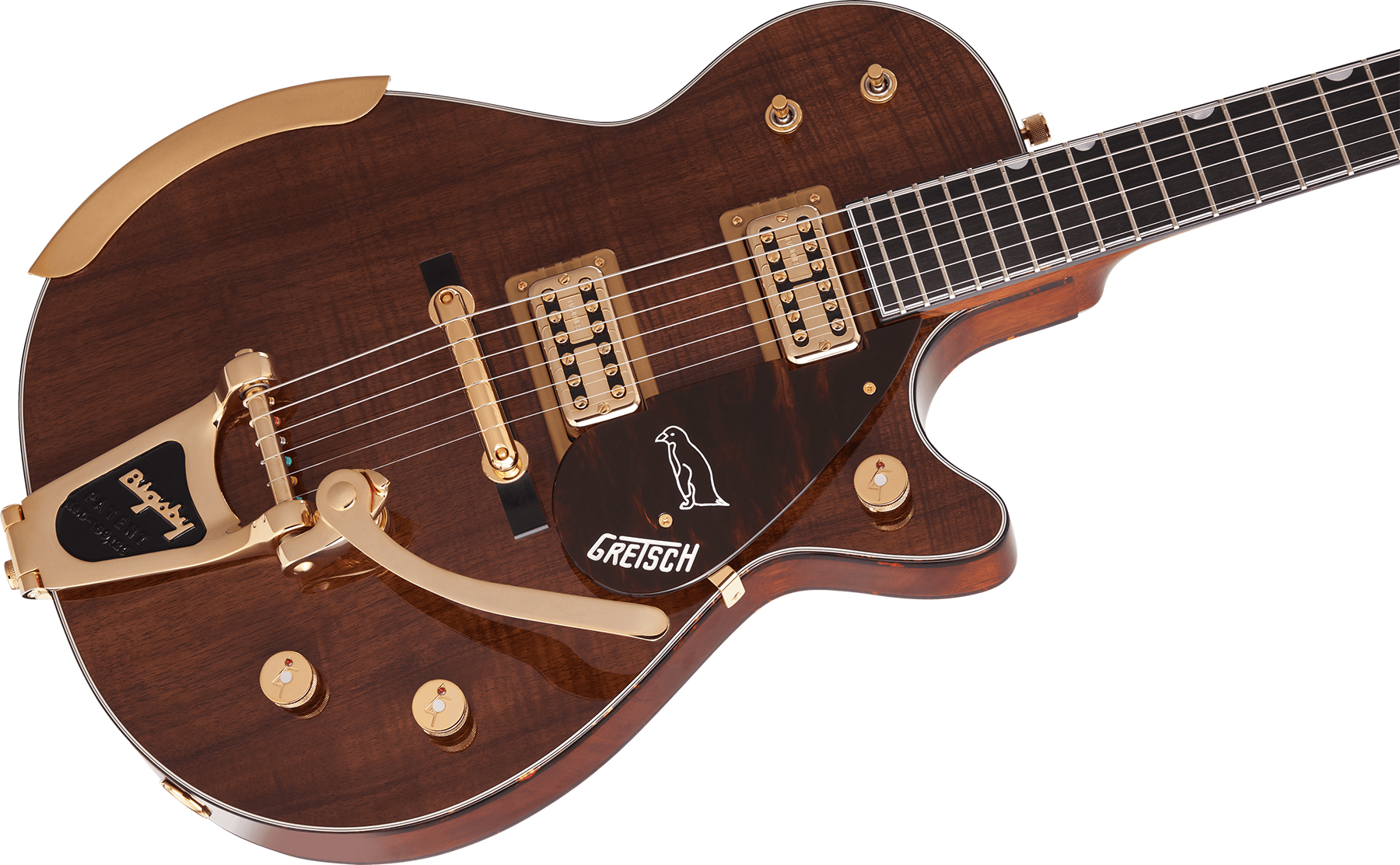 Gretsch G6134t-ltd Penguin Koa Bigsby Pro Jap 2h Trem Eb - Natural - Single-Cut-E-Gitarre - Variation 2