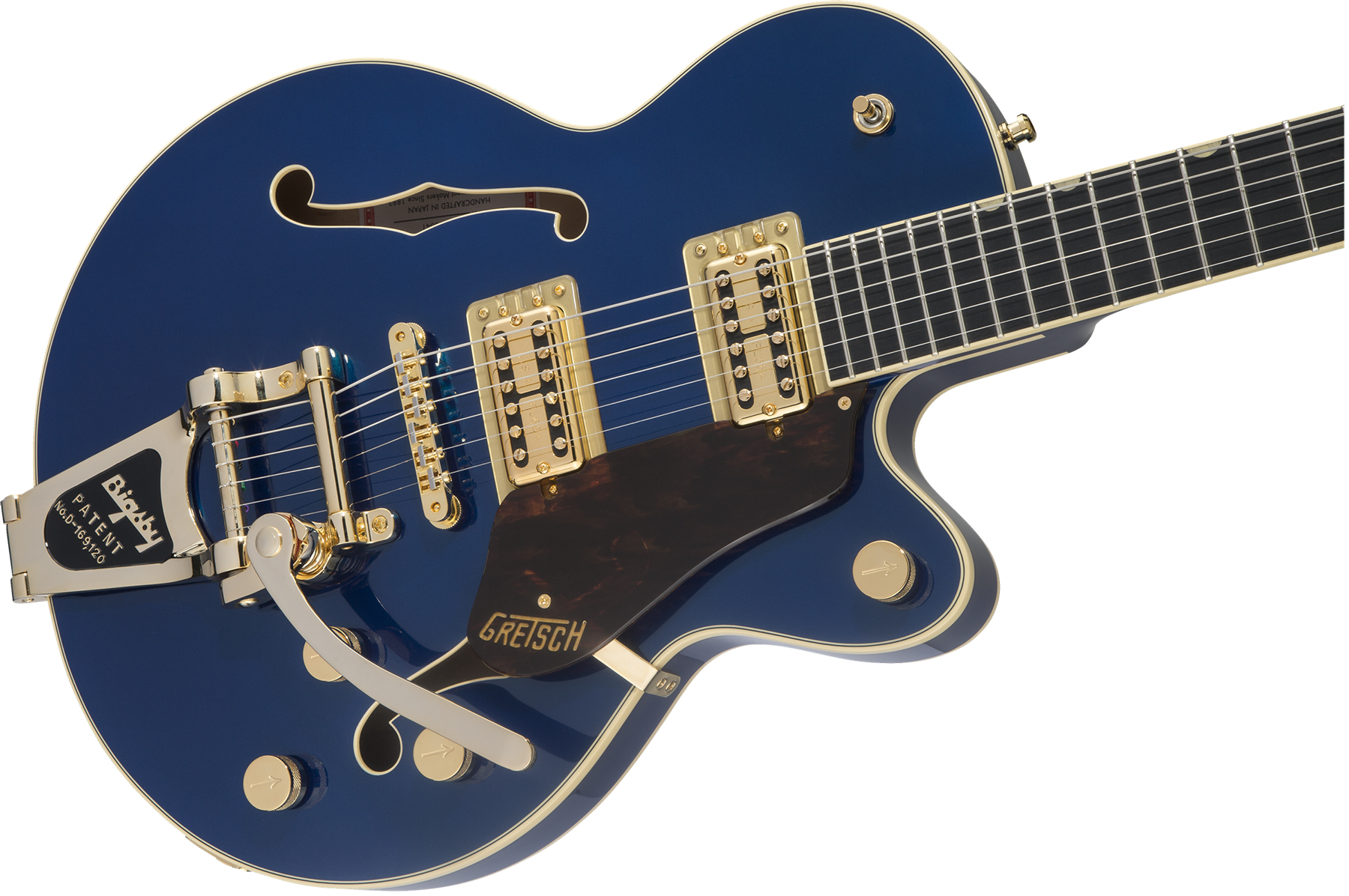 Gretsch G6659tg Broadkaster Jr Center Bloc Sc Players Edition Nashville Pro Jap Bigsby Eb - Azure Metallic - Hollowbody E-Gitarre - Variation 2