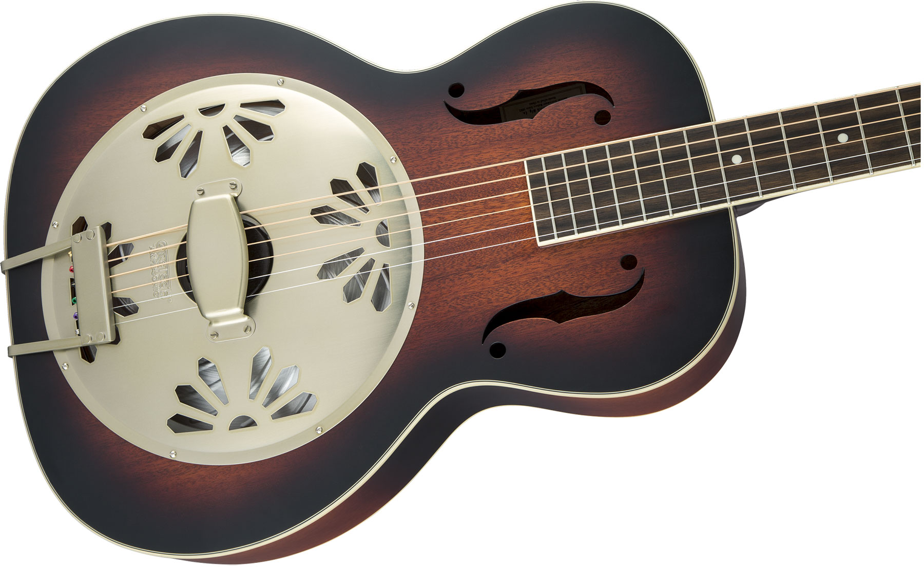 Gretsch G9241 Alligator Biscuit Round-neck Resonator Pad - 2-color Sunburst - Dobro Resonatorgitarre - Variation 2