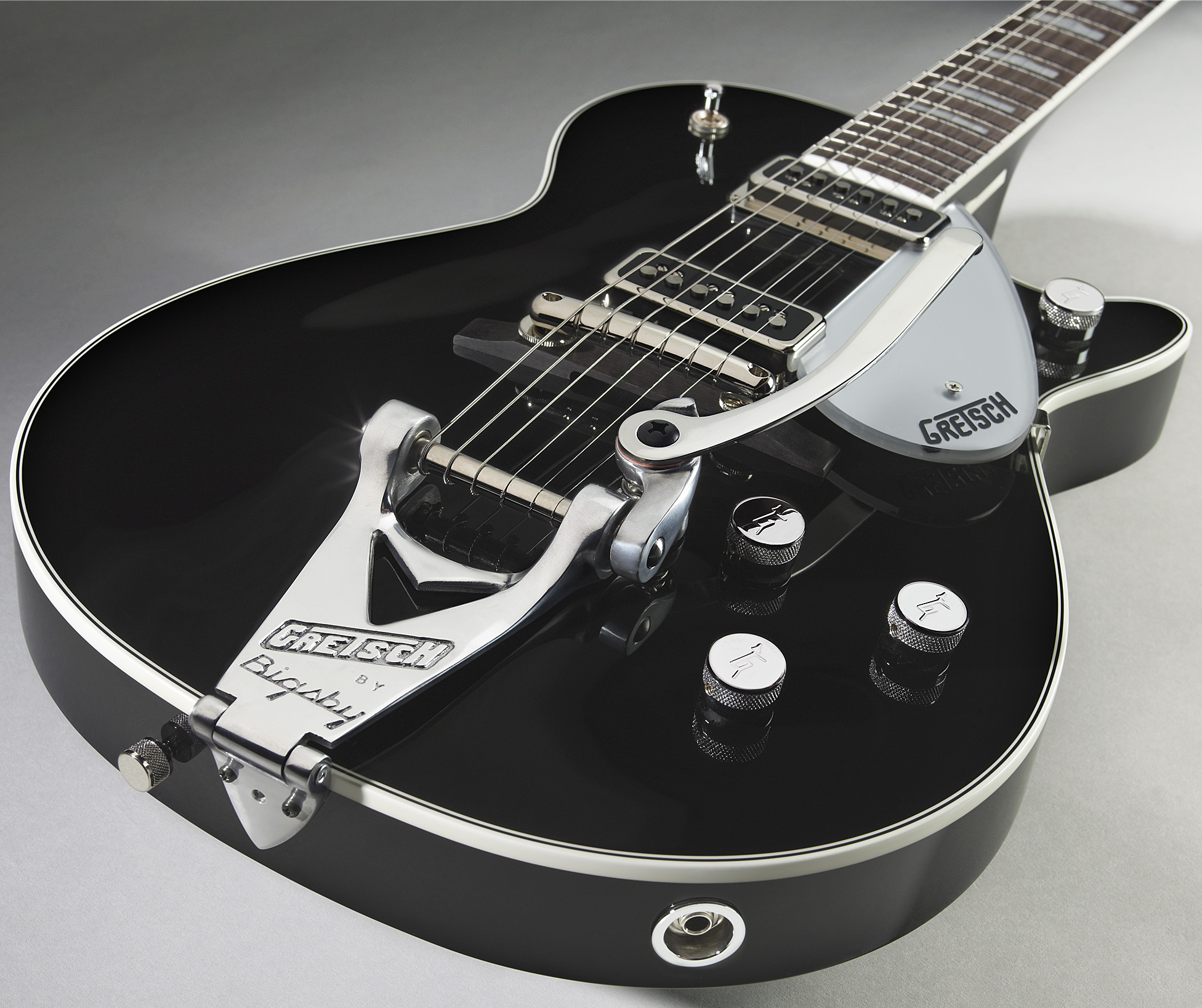Gretsch George Harrison G6128t-gh Signature Duo Jet - Black - Single-Cut-E-Gitarre - Variation 2