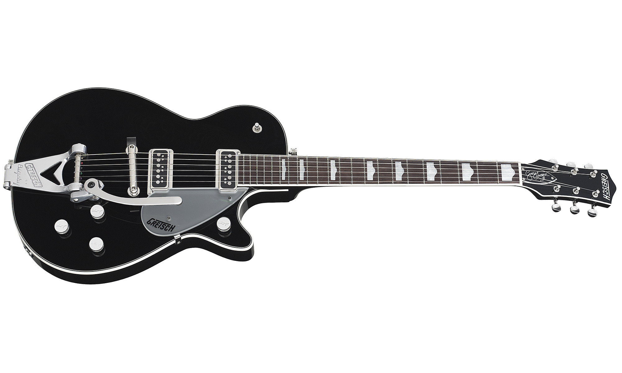 Gretsch George Harrison G6128t-gh Signature Duo Jet - Black - Single-Cut-E-Gitarre - Variation 1