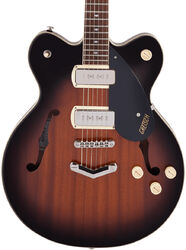 Semi-hollow e-gitarre Gretsch G2622-P90 Streamliner Center Block DC P90 V-Stoptail - Havana burst