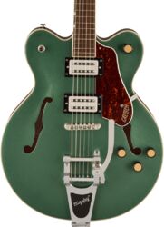 Semi-hollow e-gitarre Gretsch Streamliner G2622T Center Block Double-Cut with Bigsby - Steel Olive