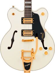 Semi-hollow e-gitarre Gretsch G2622TG Streamliner Center Block DC Bigsby Ltd - vintage white