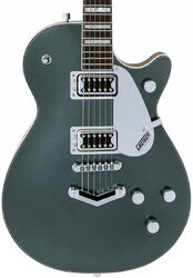 Single-cut-e-gitarre Gretsch G5220 Electromatic Jet BT V-Stoptail - Jade grey metallic