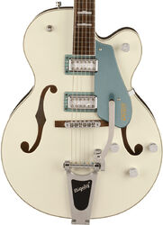Semi-hollow e-gitarre Gretsch G5420T-140 Electromatic Hollow Body 140th Double Platinum Bigsby - Two-tone pearl / stone platinum