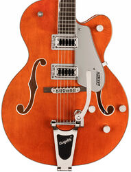 Semi-hollow e-gitarre Gretsch G5420T Electromatic Classic Hollow Body Single-Cut with Bigsby - Orange stain
