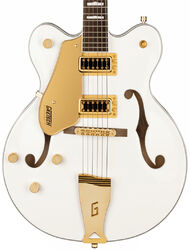 E-gitarre für linkshänder Gretsch G5422GLH Electromatic Classic Hollow Body Double-Cut With Gold Hardware - Snowcrest white