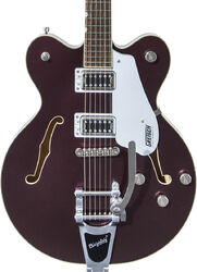 Semi-hollow e-gitarre Gretsch G5622T Electromatic Center Block Double-Cut with Bigsby 2019 - Dark cherry metallic