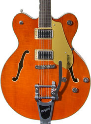 Semi-hollow e-gitarre Gretsch G5622T Electromatic Center Block Double-Cut with Bigsby - Orange stain