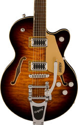 Semi-hollow e-gitarre Gretsch G5655T-QM Electromatic Center Block Jr. Single-Cut - Sweet tea