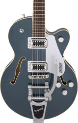 Semi-hollow e-gitarre Gretsch G5655T Electromatic Center Block Jr. Single-Cut Bigsby - Jade grey metallic