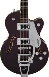 Semi-hollow e-gitarre Gretsch G5655T Electromatic Center Block Jr. Single-Cut Bigsby - Dark cherry metallic