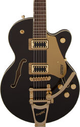 Semi-hollow e-gitarre Gretsch G5655TG Electromatic Center Block Jr. - Black gold