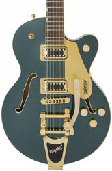 Semi-hollow e-gitarre Gretsch G5655TG Electromatic Center Block Jr. - Cadillac green