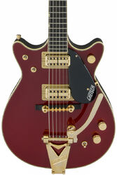 Double cut e-gitarre Gretsch G6131T-62 Vintage Select ’62 Jet With Bigsby (Japan) - Vintage firebird red