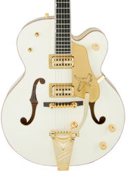 Hollowbody e-gitarre Gretsch G6136T-59 Vintage Select Edition '59 Falcon Bigsby Professional (Japan) - Vintage white