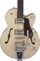 Semi-hollow e-gitarre Gretsch G6659T Players Edition Broadkaster Jr. Nashville Professional Japan - Two-tone lotus ivory/walnut stain