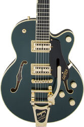 Semi-hollow e-gitarre Gretsch G6659TG Players Edition Broadkaster Jr. Center Block SC Bigsby Pro Japan - Cadillac green