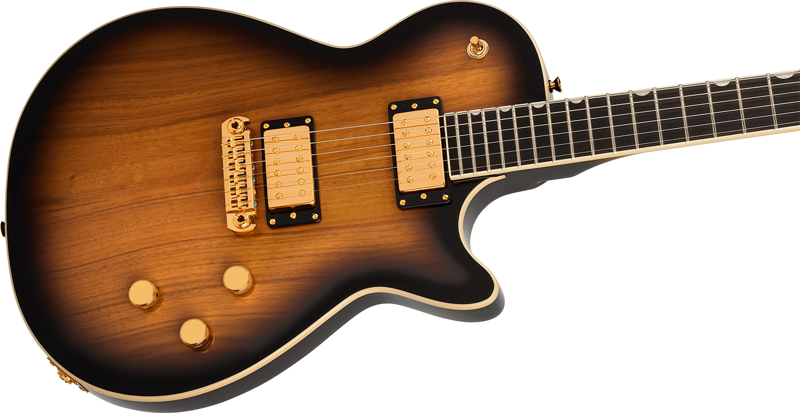 Gretsch Jet Black Limba Electromatic Ltd Chi 2h Ht Eb - Sunburst - Single-Cut-E-Gitarre - Variation 2