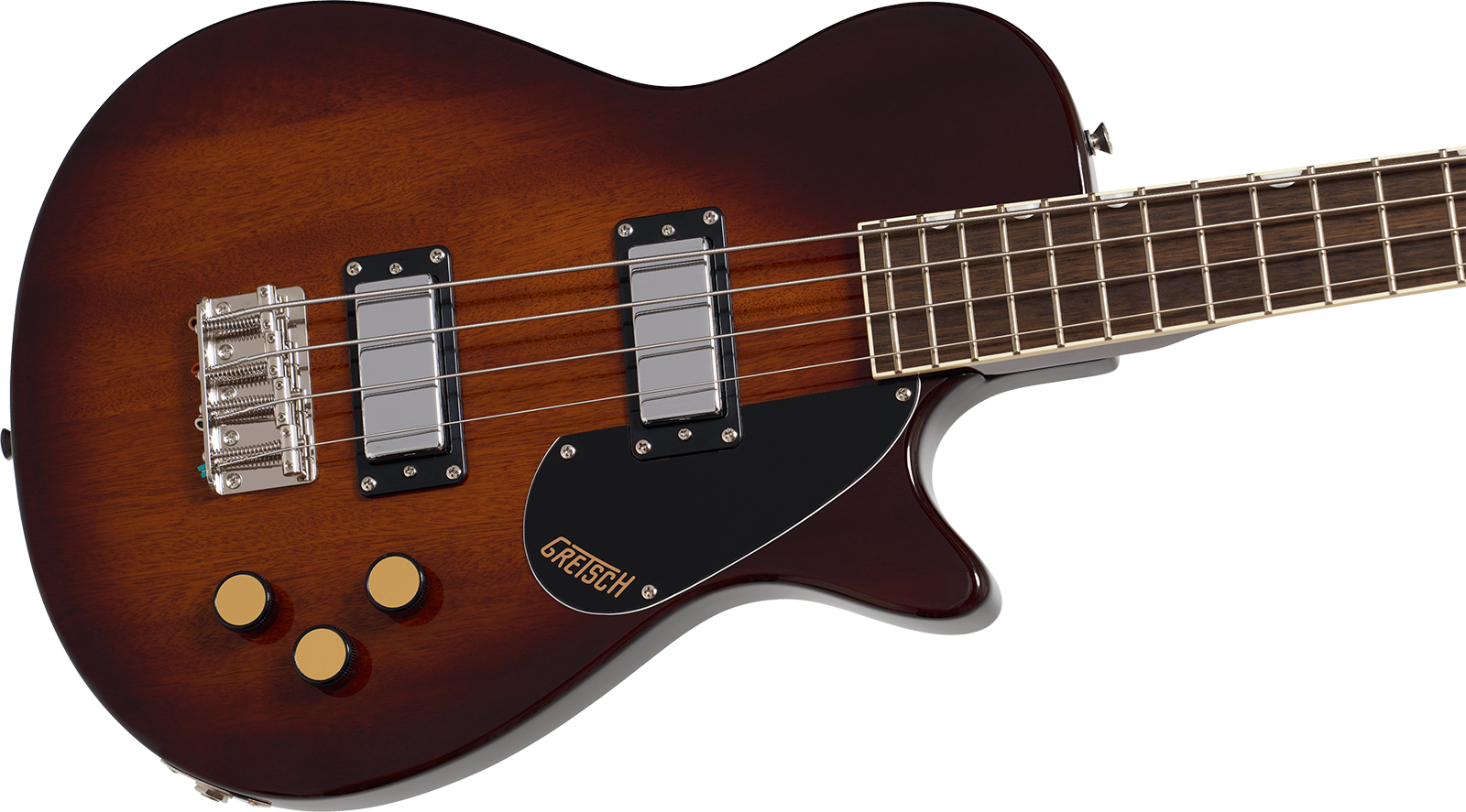 Gretsch Jet Club Bass Single-cut Streamliner Shsc Lau - Havana Burst - Solidbody E-bass - Variation 2