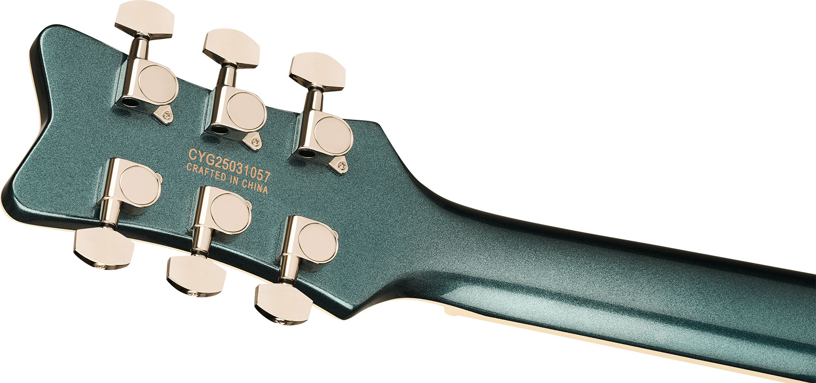Gretsch Jet Club Electromatic 2h Ht Rw - Druid Green - Single-Cut-E-Gitarre - Variation 3