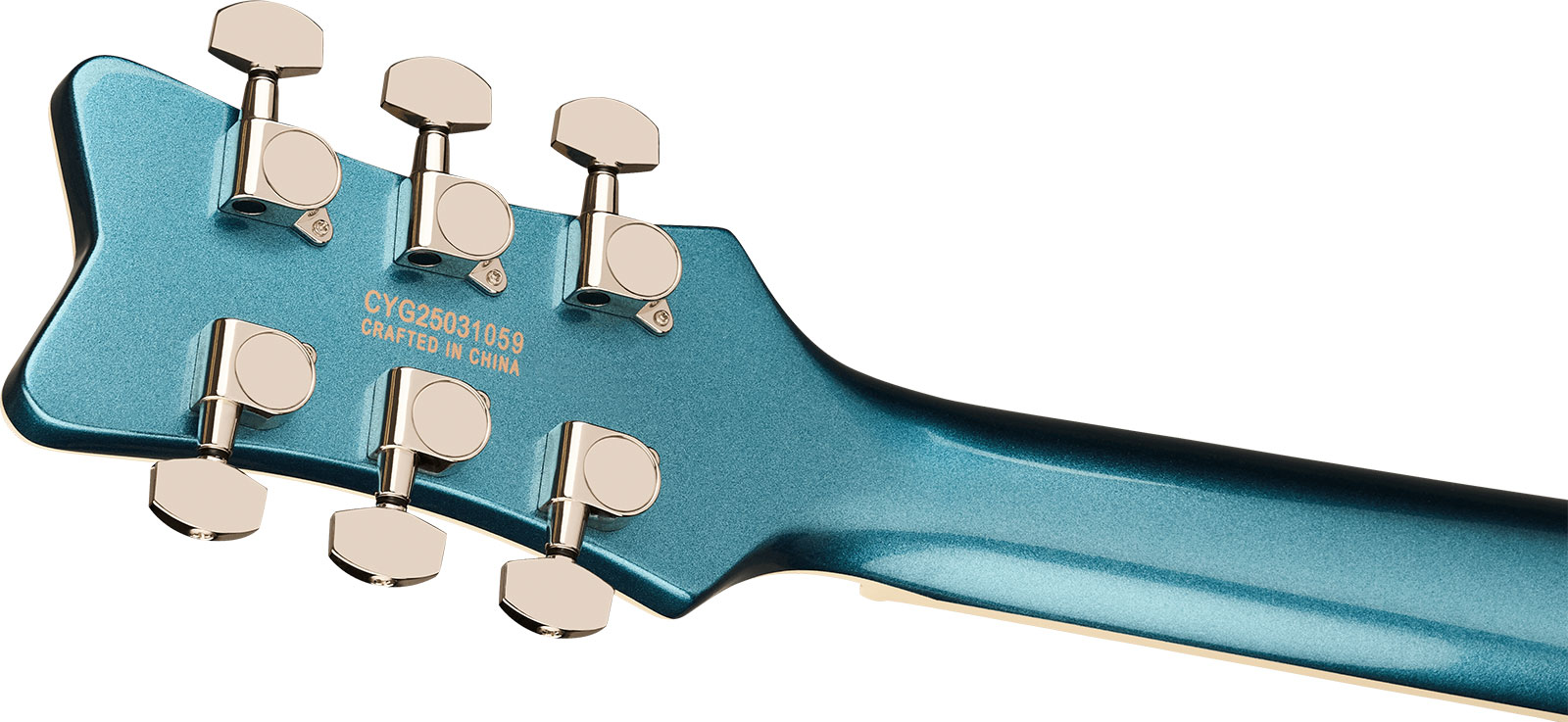 Gretsch Jet Club Electromatic 2h Ht Rw - Riviera Blue - Single-Cut-E-Gitarre - Variation 3