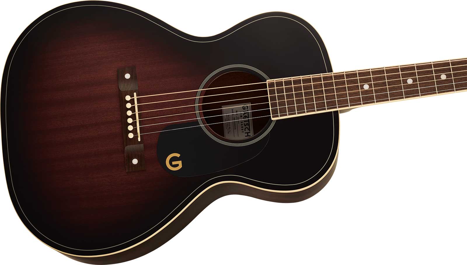 Gretsch Jim Dandy Concert Shsc Tout Tilleul Noy - Deep Cherry Burst - Folk-Gitarre - Variation 2