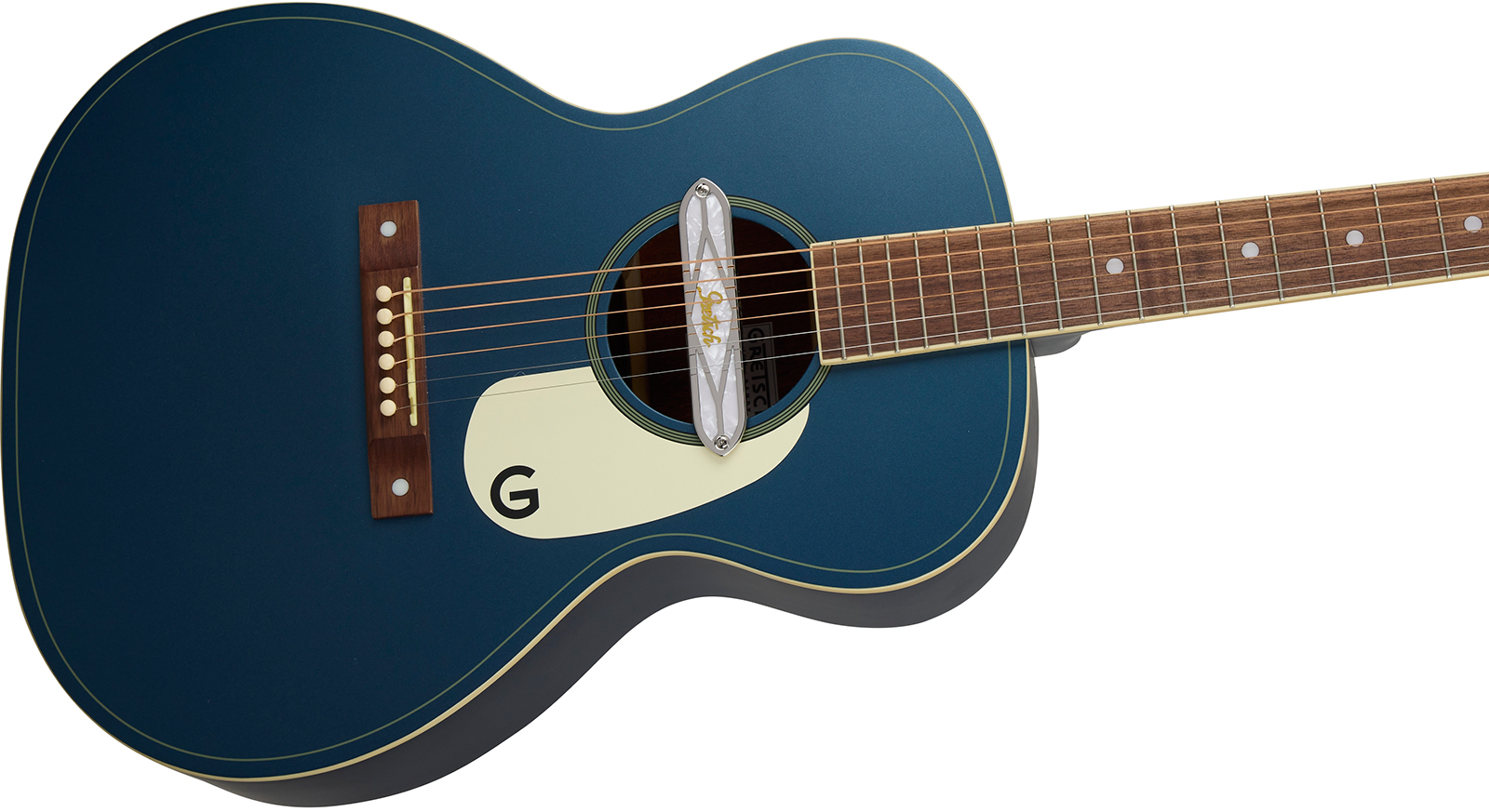 Gretsch Jim Dandy Deltoluxe Ltd Concert Shsc Tout Sapele Noy - Dark Denim - Folk-Gitarre - Variation 2