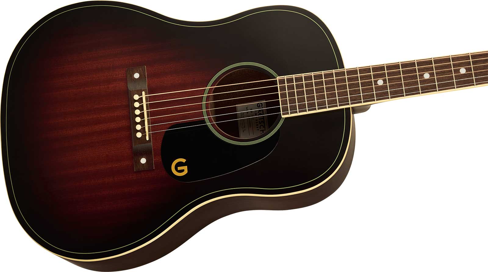 Gretsch Jim Dandy Dreadnought Tout Tilleul Noy - Deep Cherry Burst - Folk-Gitarre - Variation 2