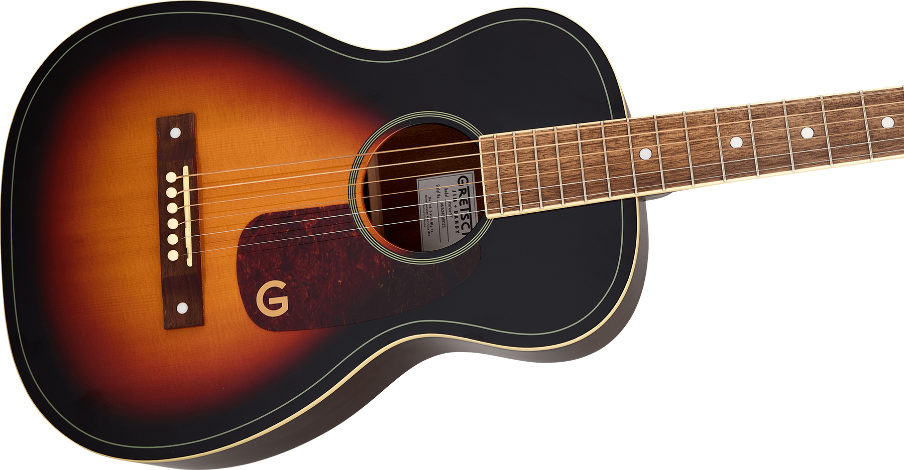 Gretsch Jim Dandy Parlor Ltd Shsc Epicea Sapele Noy - Heritage Burst - Folk-Gitarre - Variation 2