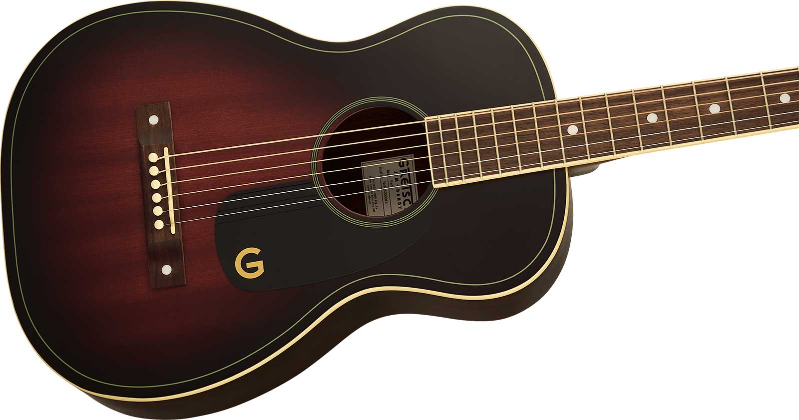 Gretsch Jim Dandy Parlor Shsc Tout Tilleul Noy - Deep Cherry Burst - Folk-Gitarre - Variation 2