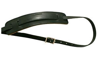 Gretsch Leather Deluxe Vintage Guitar Strap Black Cuir - Gitarrengurt - Variation 1