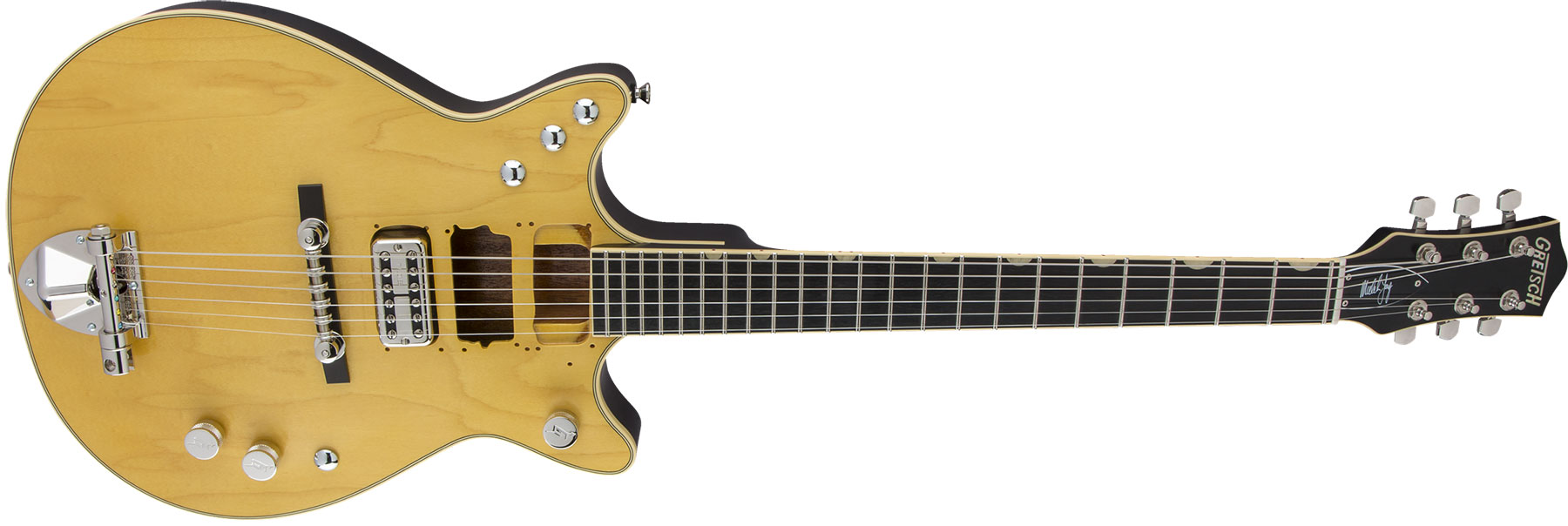 Gretsch Malcolm Young G6131-my Signature Jet Eb - Aged Natural - Double Cut E-Gitarre - Variation 1
