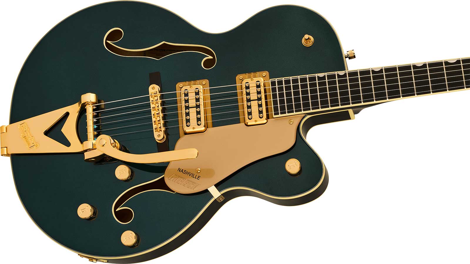 Gretsch Nashville Hollow Body Sc Bigsby Synchromatic 2h Trem Eb - Cadillac Green - Semi-Hollow E-Gitarre - Variation 2