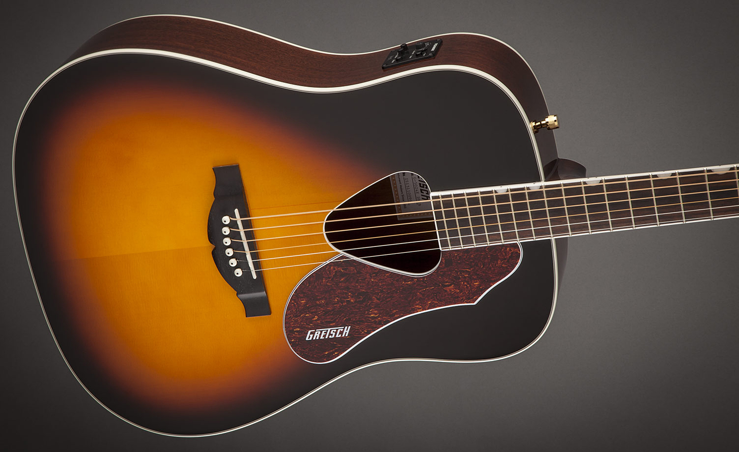 Gretsch G5024e Rancher Dreadnought Epicea Acajou Rw - Sunburst - Elektroakustische Gitarre - Variation 2