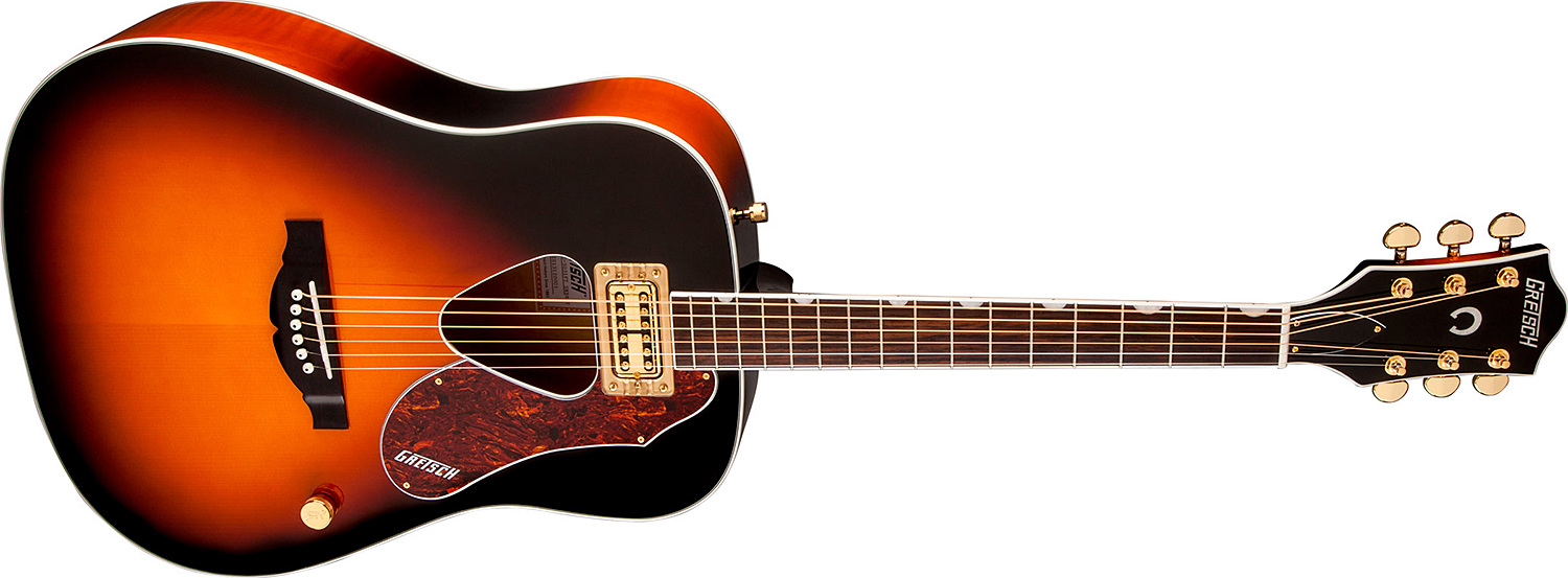 Gretsch G5031ft Rancher Dreadnought Epicea Acajou Rw - Sunburst - Elektroakustische Gitarre - Variation 2