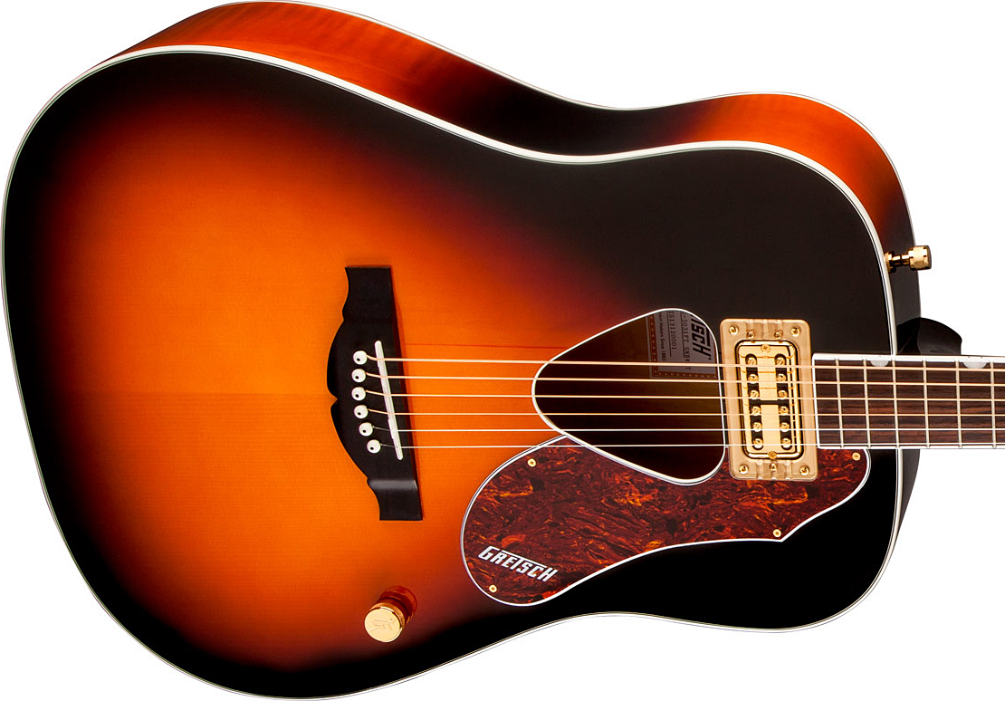 Gretsch G5031ft Rancher Dreadnought Epicea Acajou Rw - Sunburst - Elektroakustische Gitarre - Variation 3