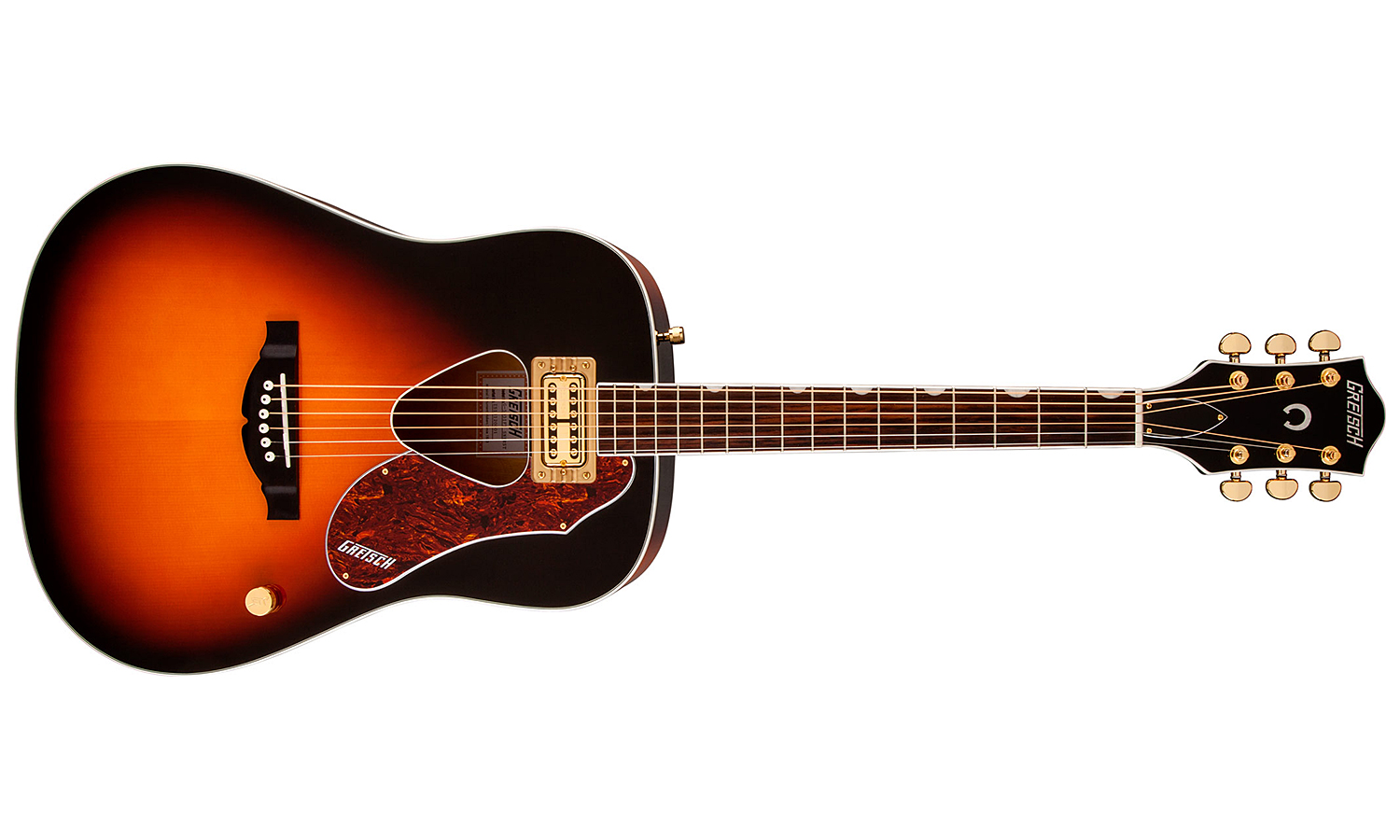 Gretsch G5031ft Rancher Dreadnought Epicea Acajou Rw - Sunburst - Elektroakustische Gitarre - Variation 1