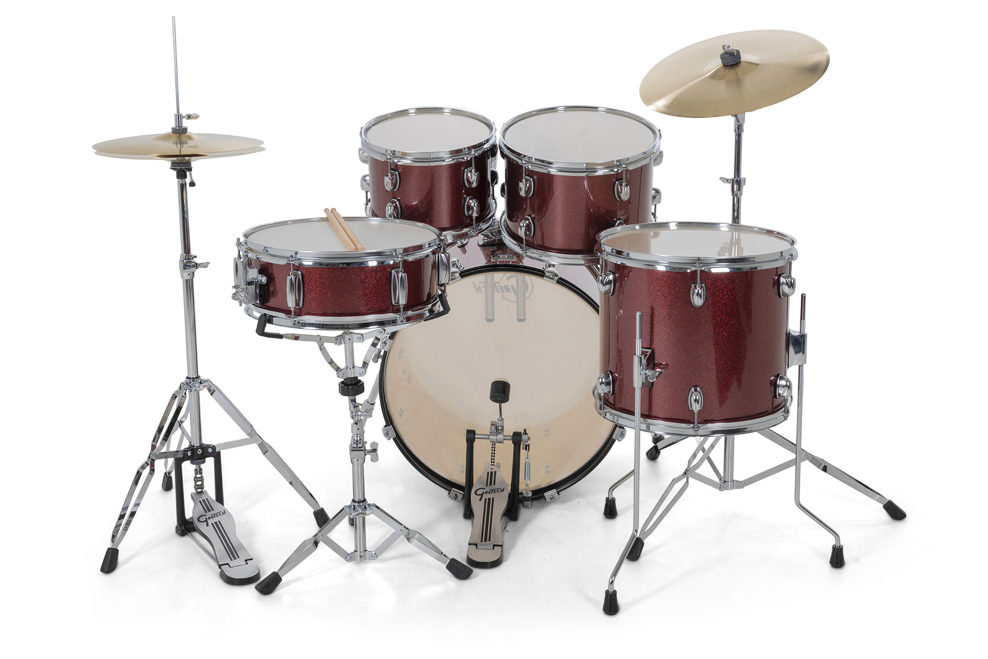 Gretsch Renegade 20'' - 5 FÛts - Ruby Sparkle - Akustik Schlagzeug Fusion - Variation 1