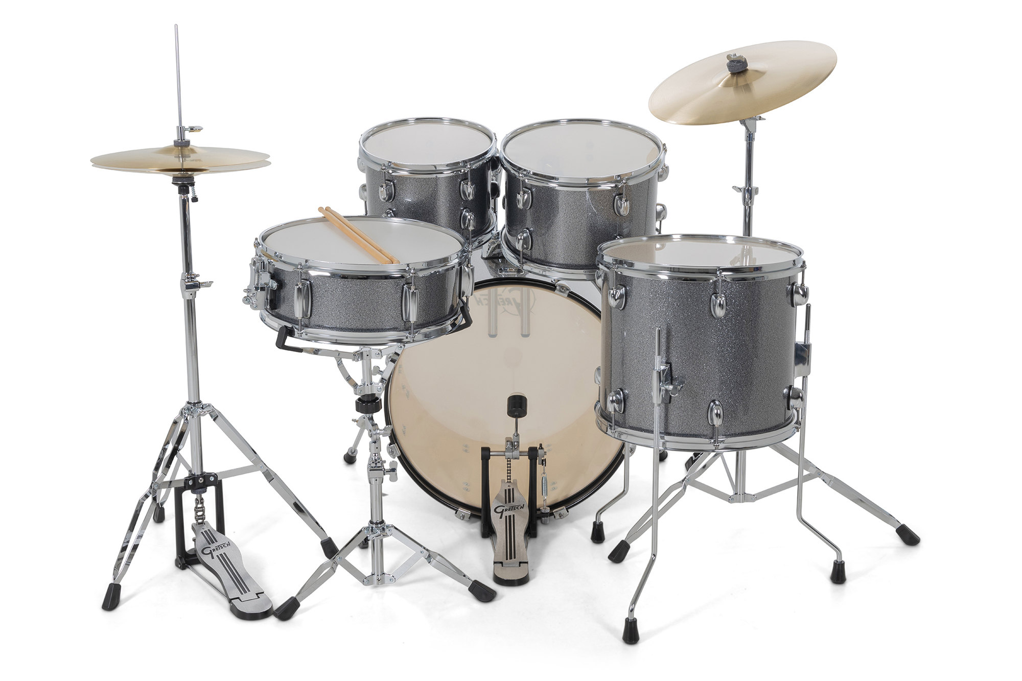 Gretsch Renegade 20'' - 5 FÛts - Grey Sparkle - Akustik Schlagzeug Fusion - Variation 2