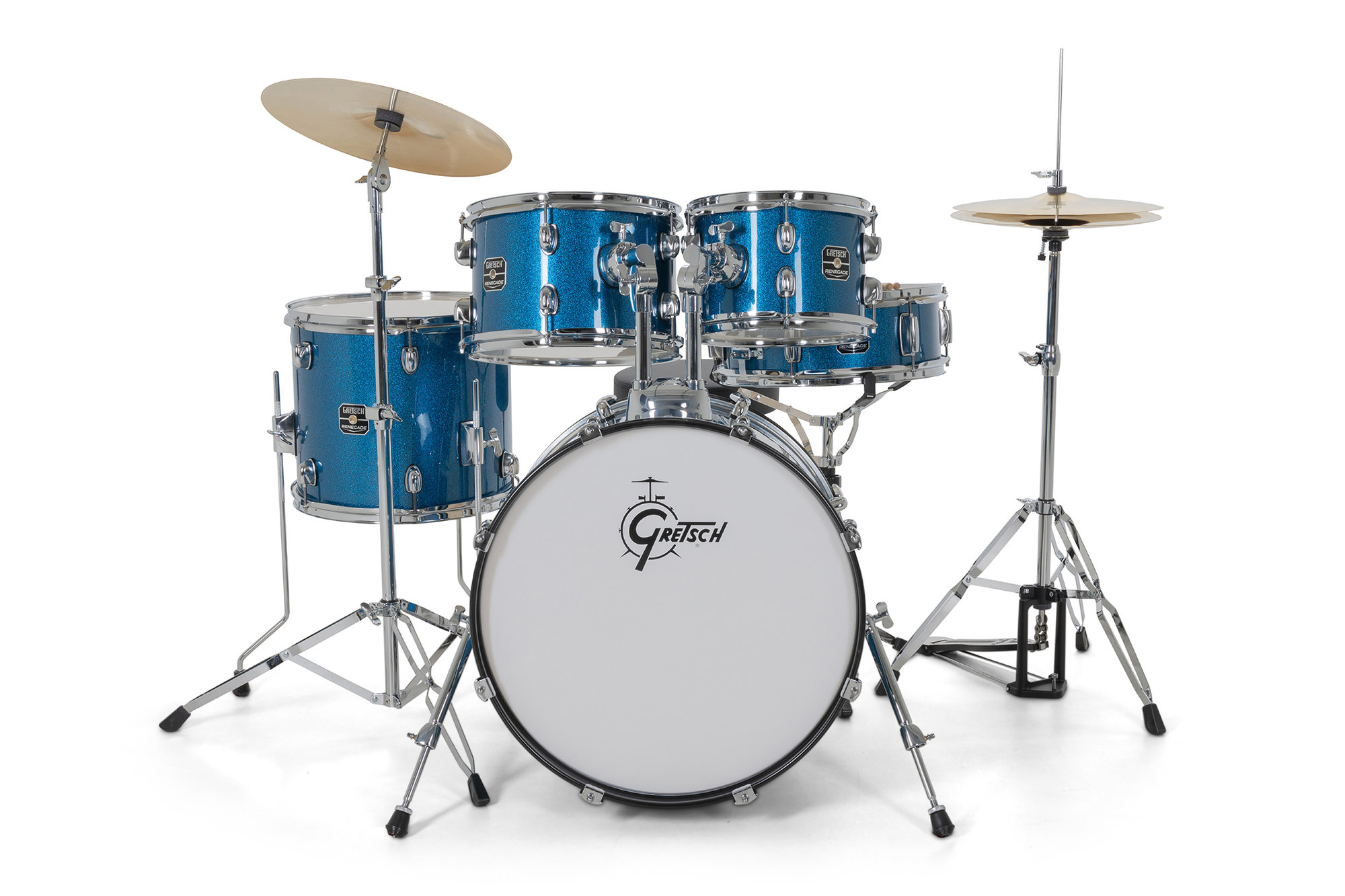Gretsch Renegade 20'' - 5 FÛts - Blue Sparkle - Akustik Schlagzeug Fusion - Variation 2