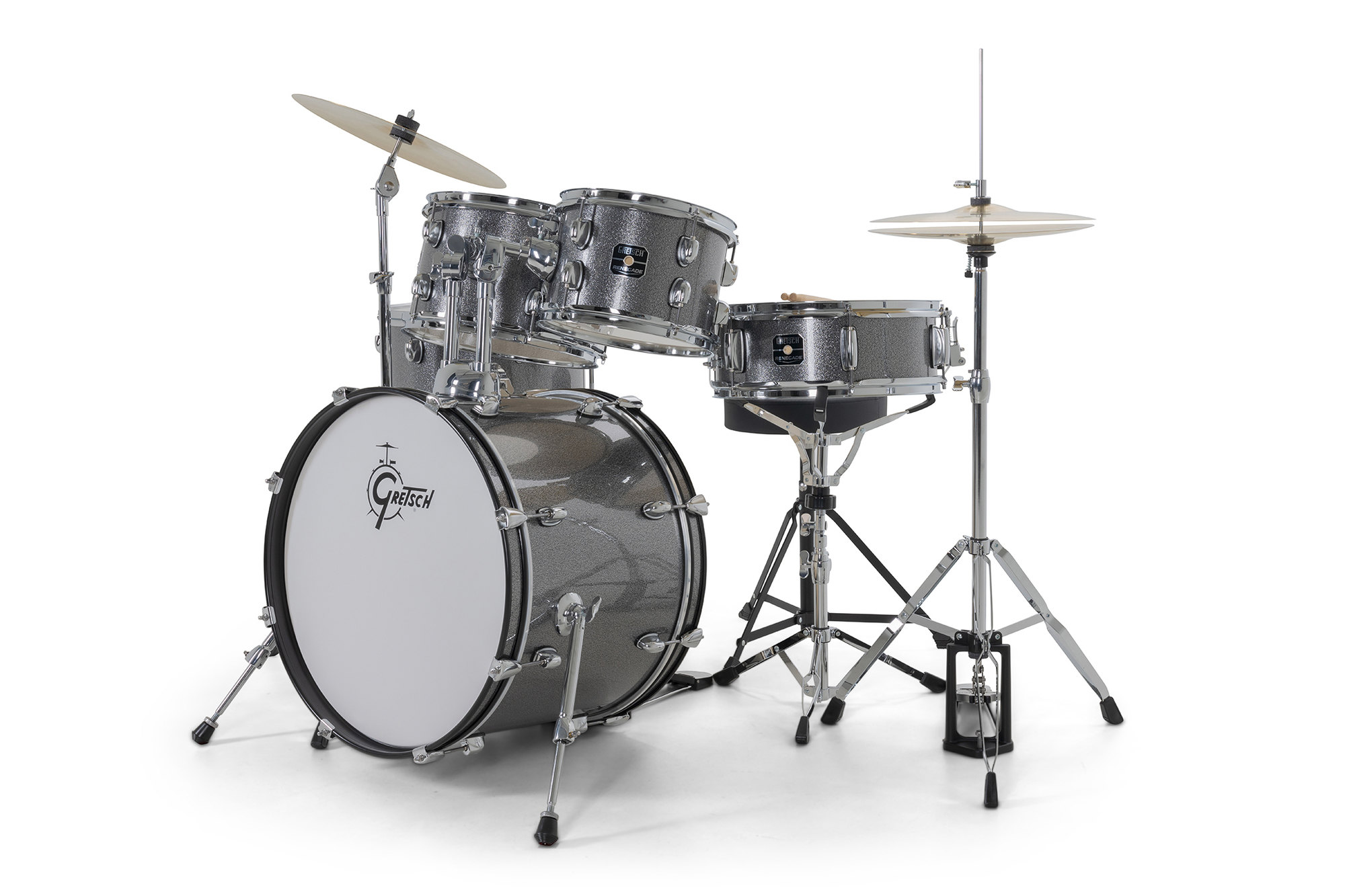 Gretsch Renegade 20'' - 5 FÛts - Grey Sparkle - Akustik Schlagzeug Fusion - Variation 3