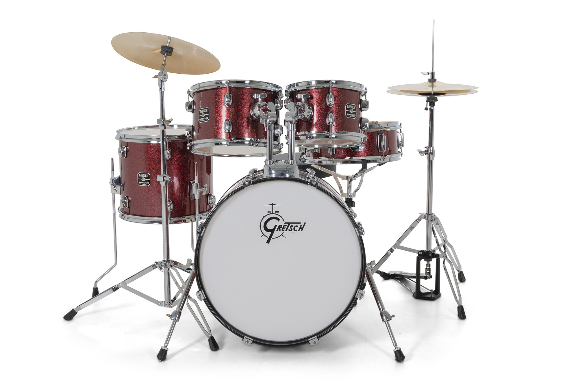 Gretsch Renegade 20'' - 5 FÛts - Ruby Sparkle - Akustik Schlagzeug Fusion - Variation 3